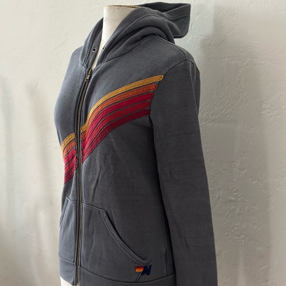 Aviator Nation 5 Stripe Hoodie - Picture 5 of 7